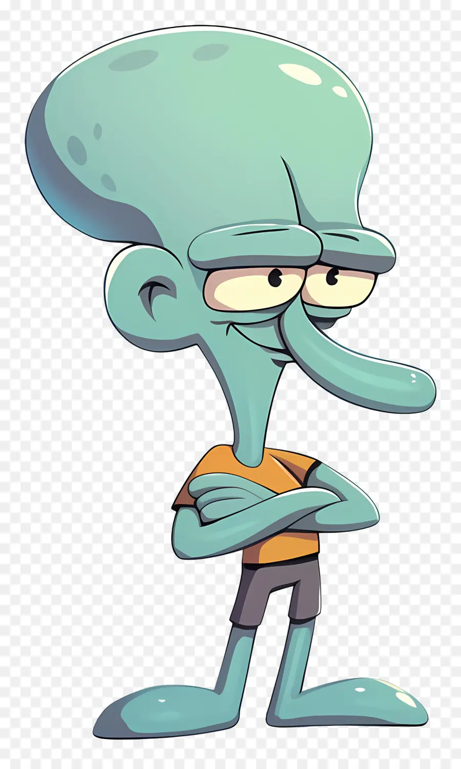 Tentakel Squidward，Karakter Kartun PNG