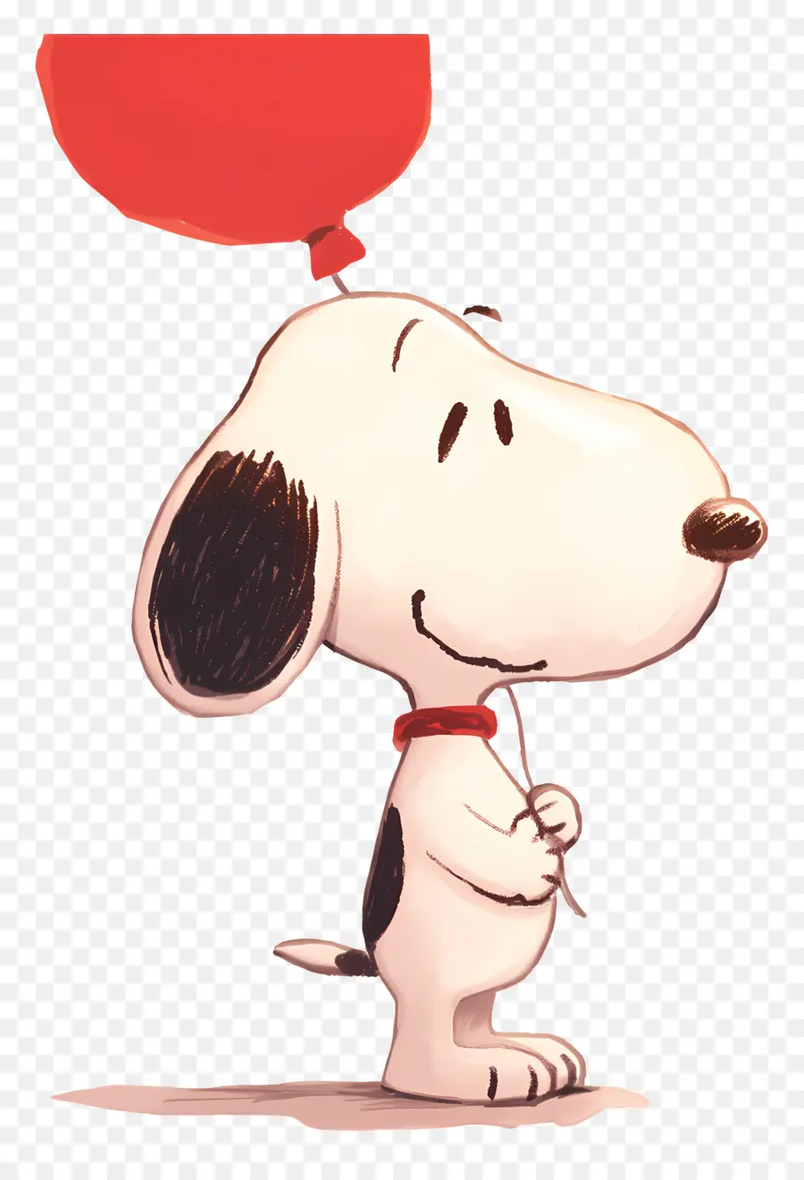 Snoopy Memegang Balon，Anjing Kartun PNG