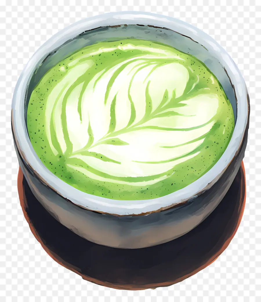 Teh Susu Matcha，Cocokkan Latte PNG