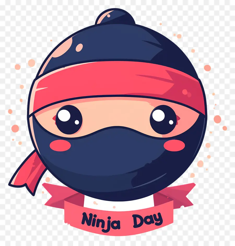 Hari Ninja，Wajah Ninja Bulat PNG