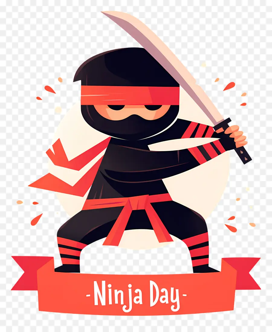 Hari Ninja，Ninja Dengan Pedang PNG