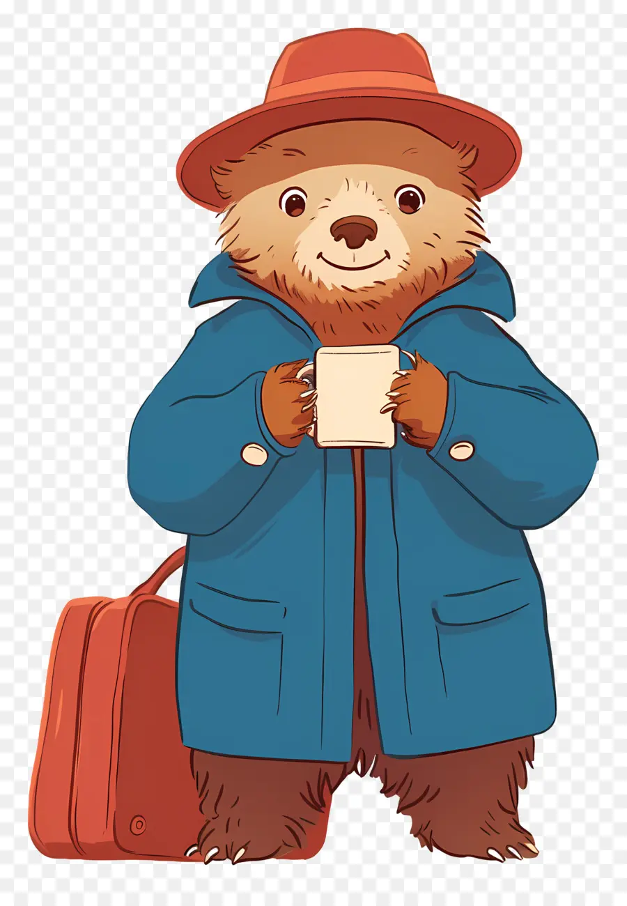 Paddington，Beruang Dengan Mug PNG