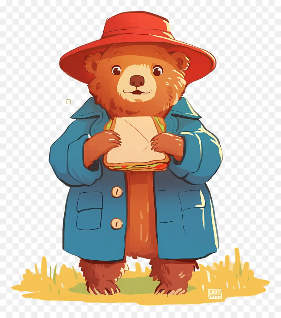 Paddington，Beruang Dengan Sandwich PNG