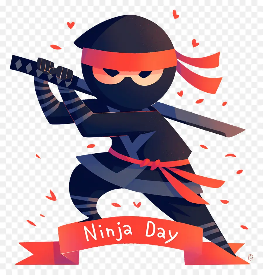 Hari Ninja，Ninja Dengan Pedang PNG