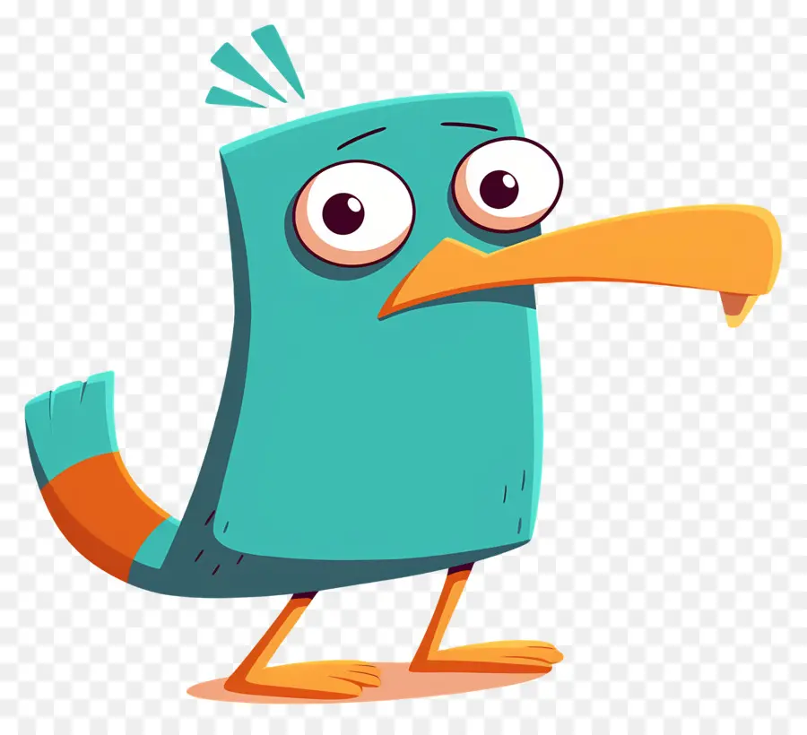 Perry Si Platipus，Burung Kartun PNG