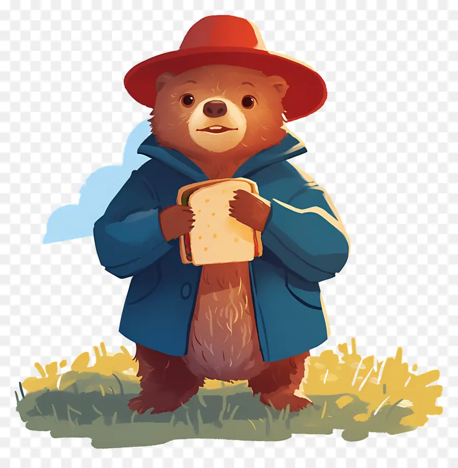 Paddington，Beruang Dengan Sandwich PNG