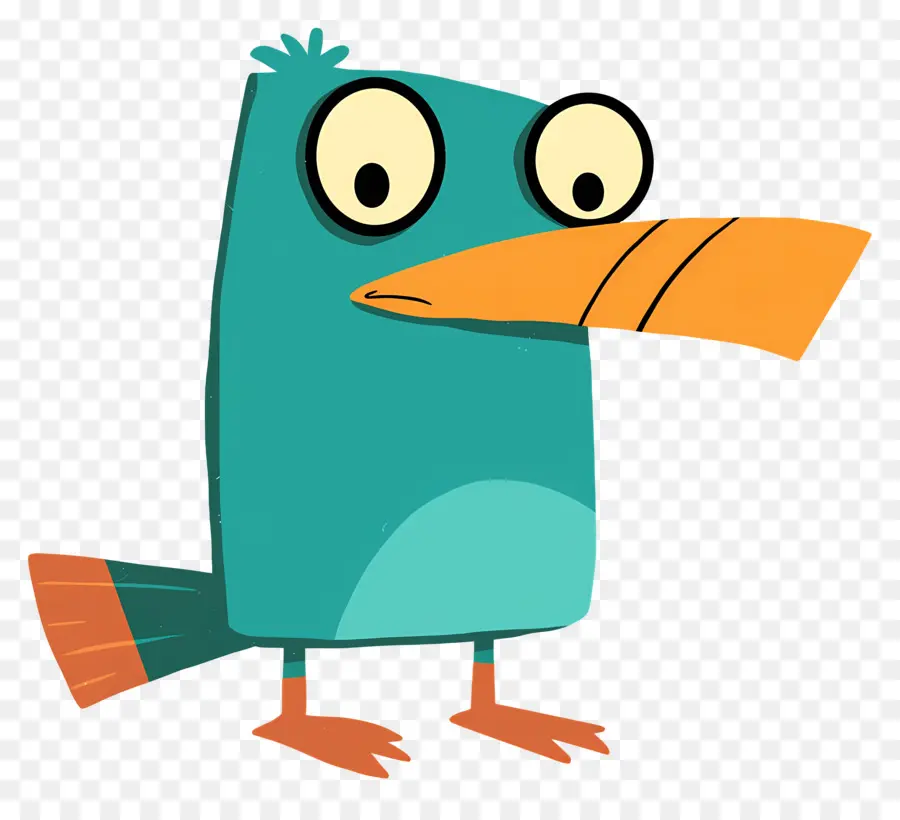 Perry Si Platipus，Burung Kartun PNG