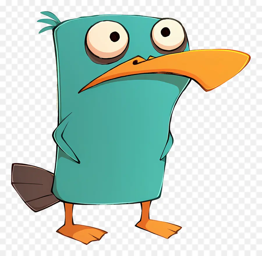 Perry Si Platipus，Burung Kartun PNG