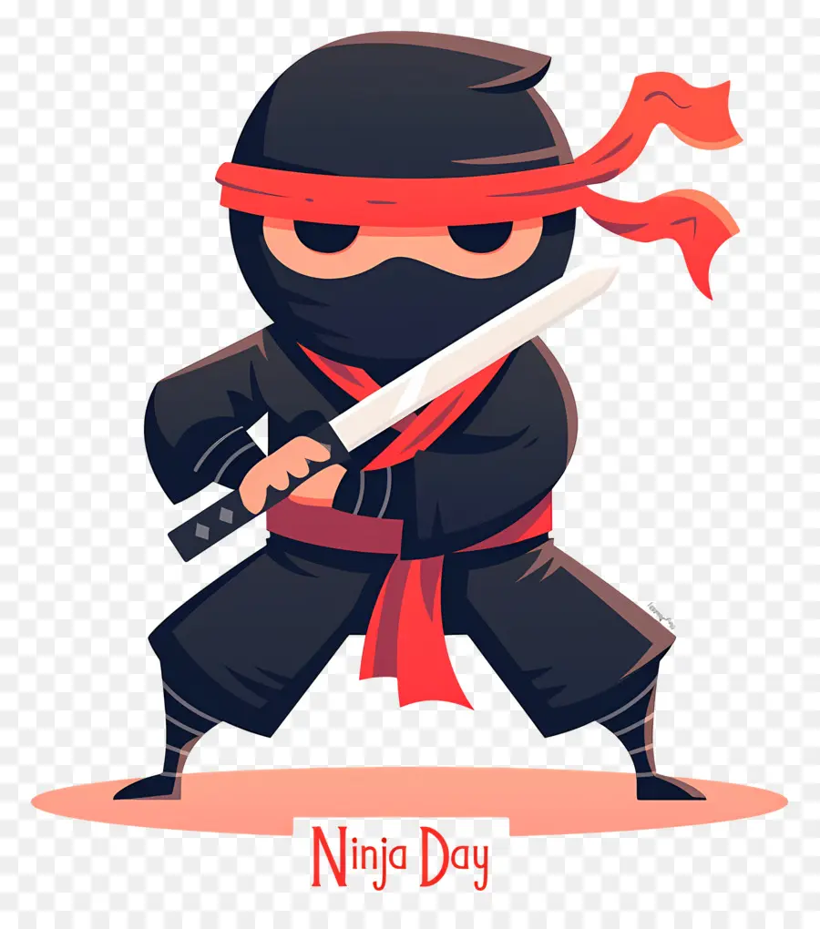 Hari Ninja，Ninja Dengan Pedang PNG