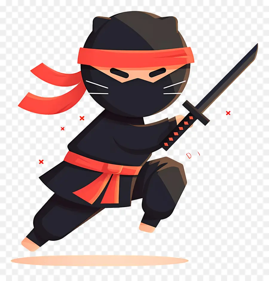 Hari Ninja，Kucing Ninja Dengan Pedang PNG