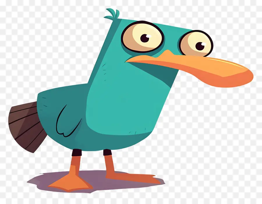 Perry Si Platipus，Burung Kartun PNG