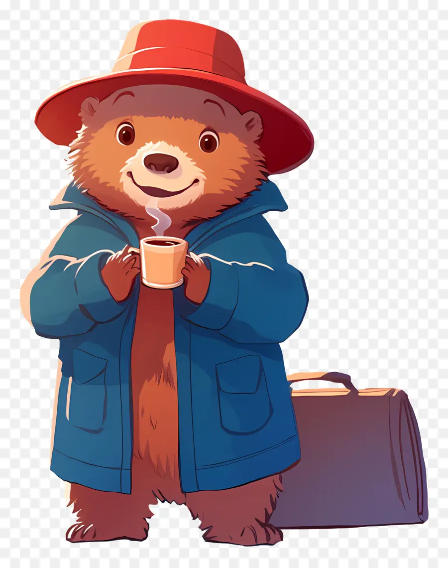 Paddington，Beruang Dengan Mug PNG