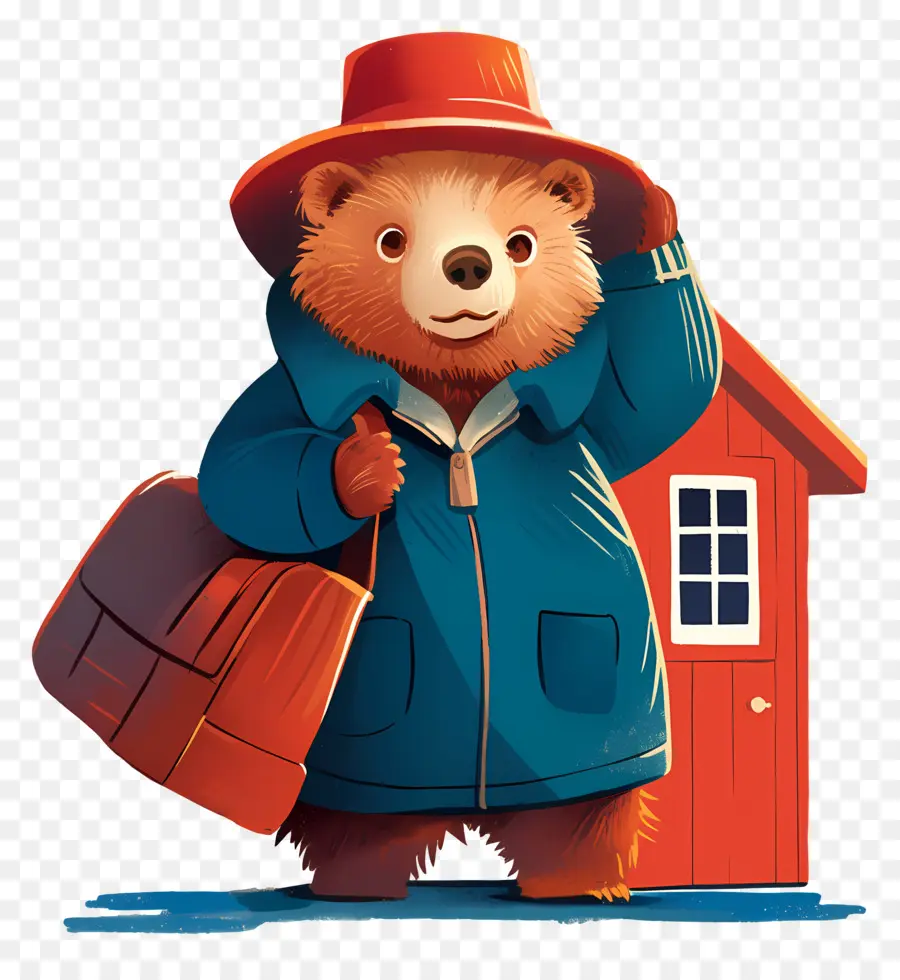 Paddington，Beruang Dalam Mantel PNG