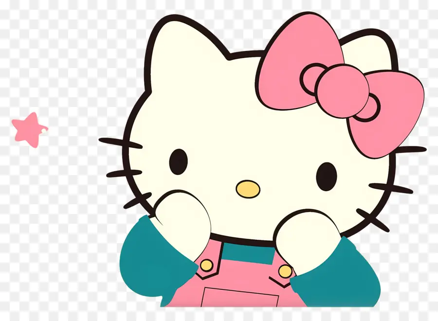 Halo Kitty，Kucing Kartun PNG