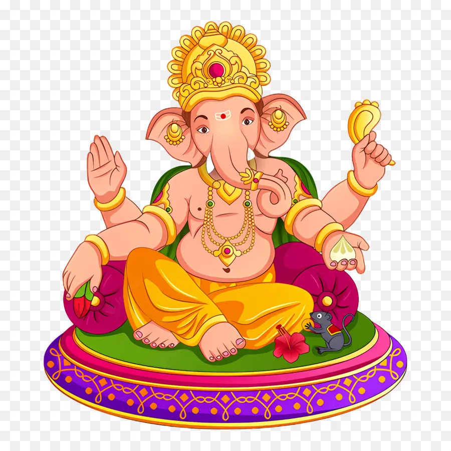 Ganesa Chaturthi，Ilustrasi Ganesa PNG