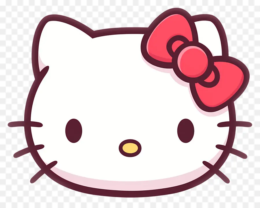 Wajah Hello Kitty，Kucing Kartun PNG