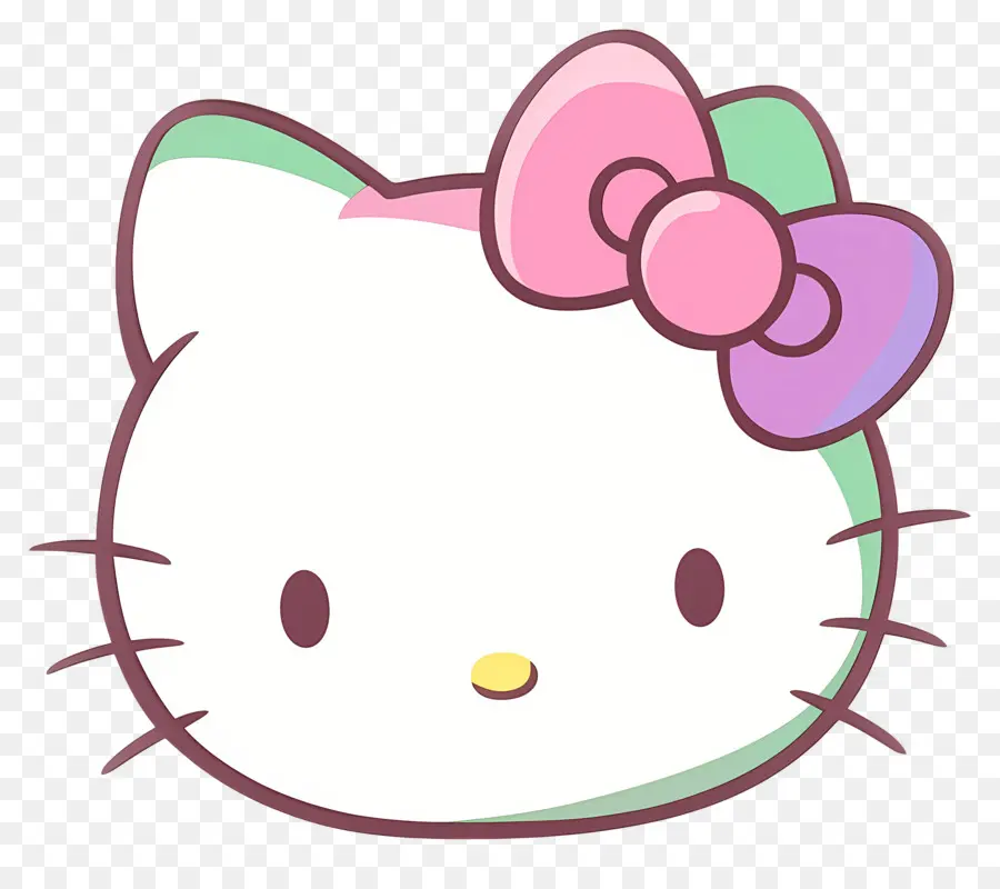 Wajah Hello Kitty，Halo Kitty PNG