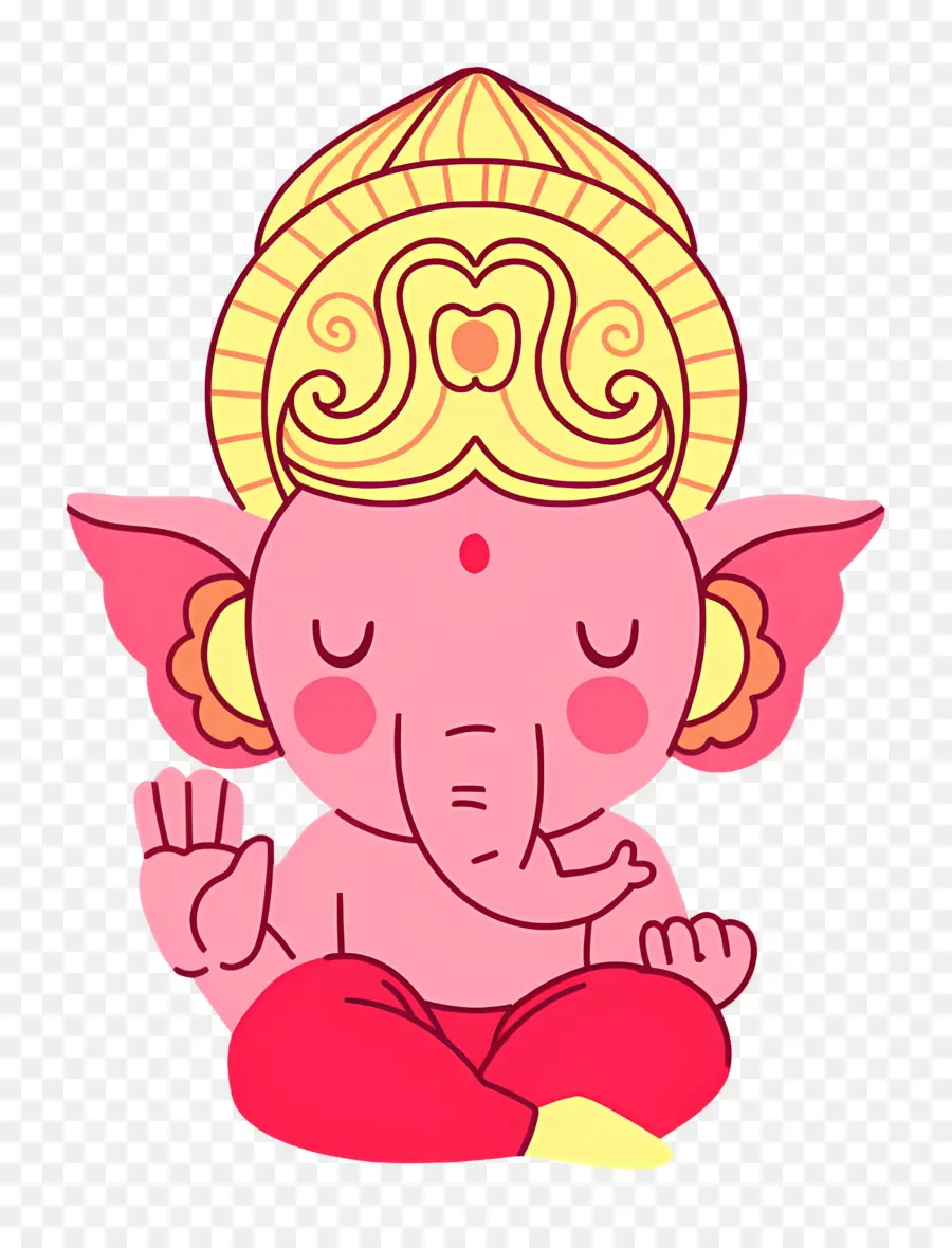 Ganesa Chaturthi，Gajah Merah Muda PNG