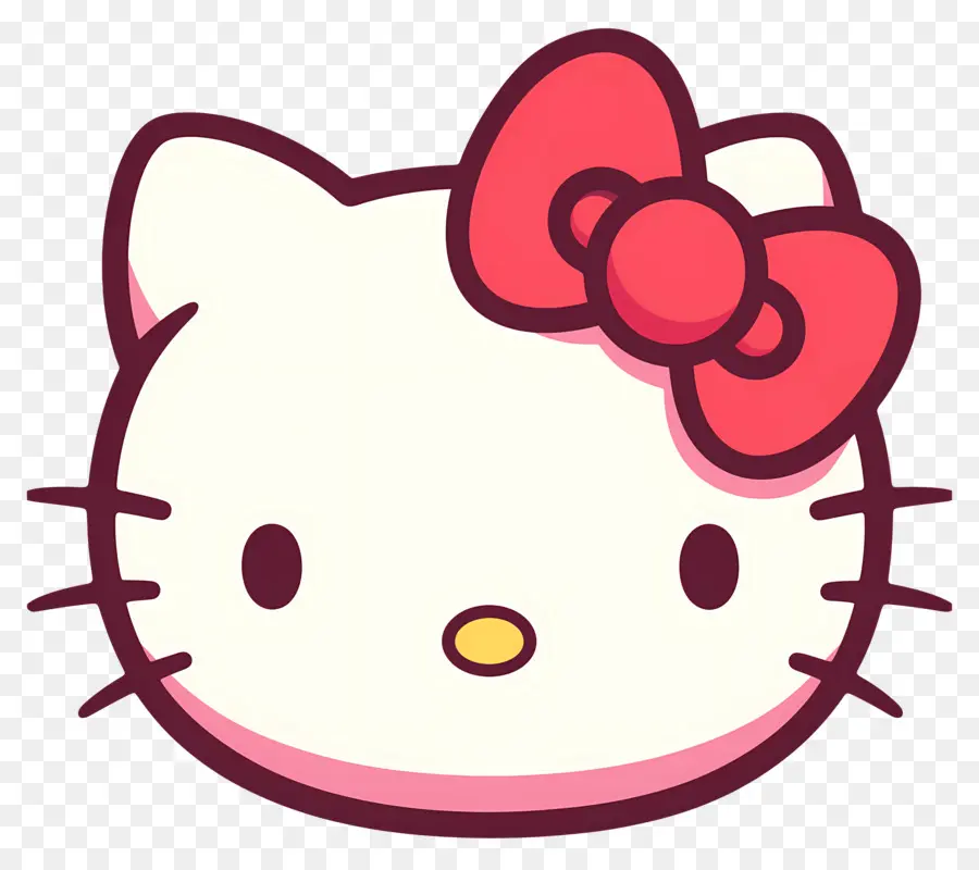 Wajah Hello Kitty，Kucing Lucu PNG