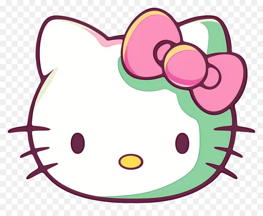 Wajah Hello Kitty，Halo Kitty PNG