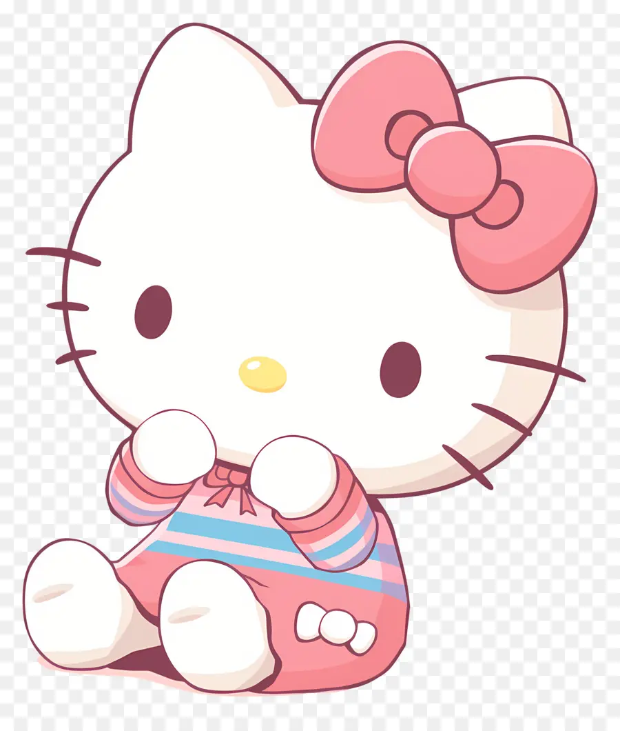 Halo Kitty，Kucing Lucu PNG