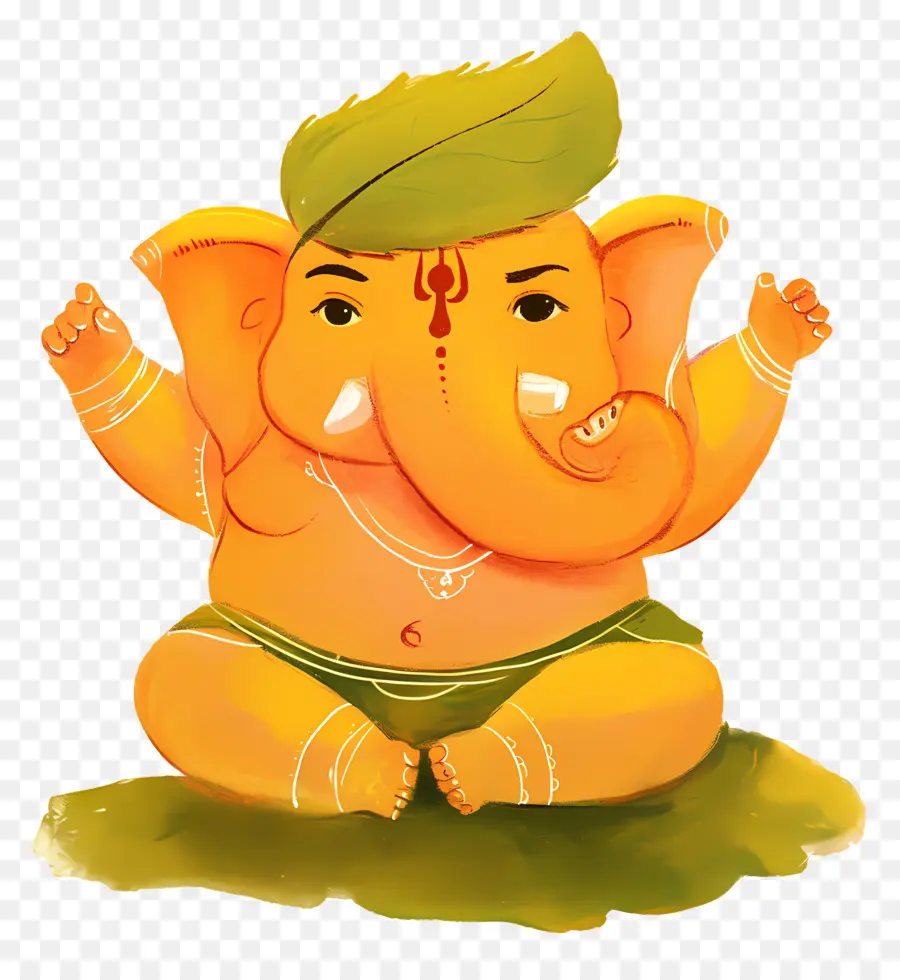 Ganesa Chaturthi，Ganesa Yang Lucu PNG