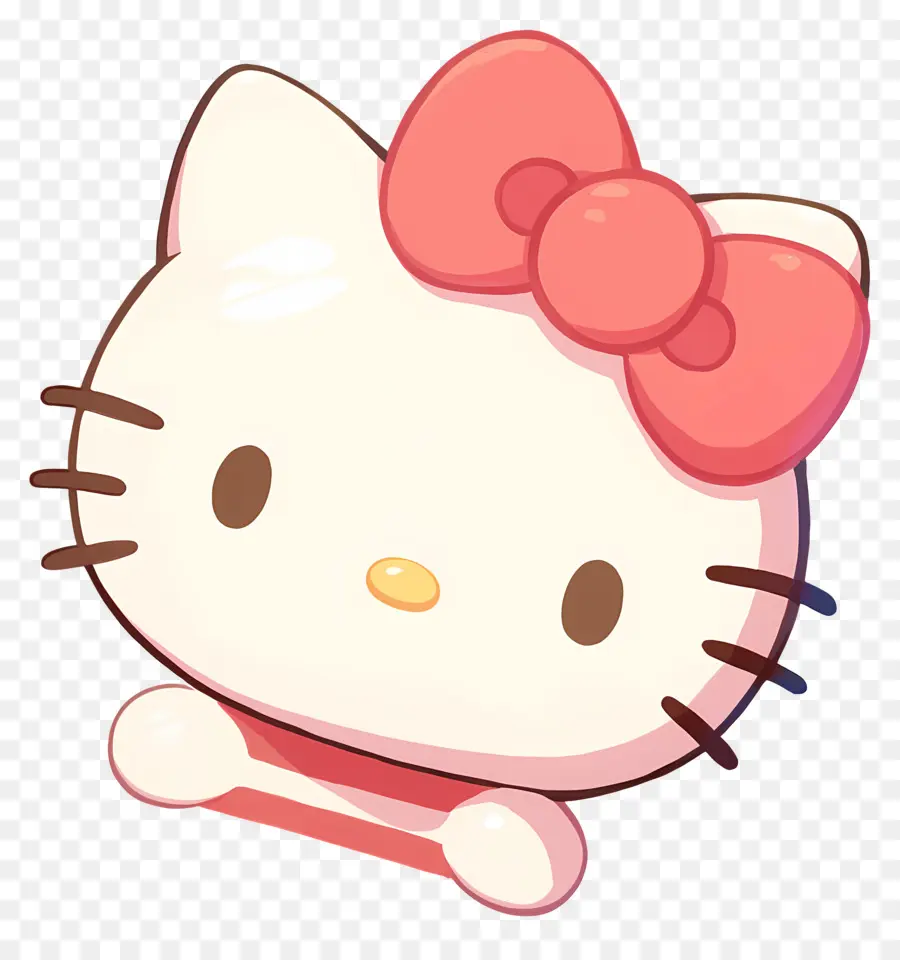 Wajah Hello Kitty，Kucing Lucu PNG