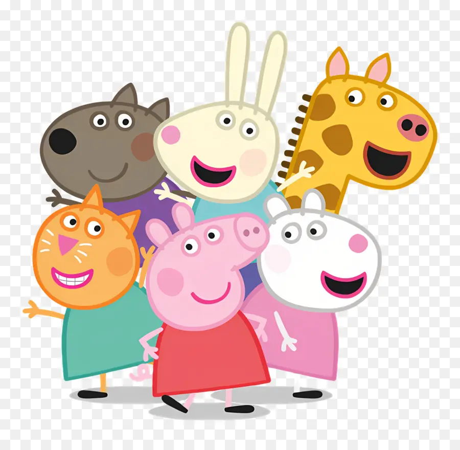 Peppa Babi，Karakter Hewan Kartun PNG