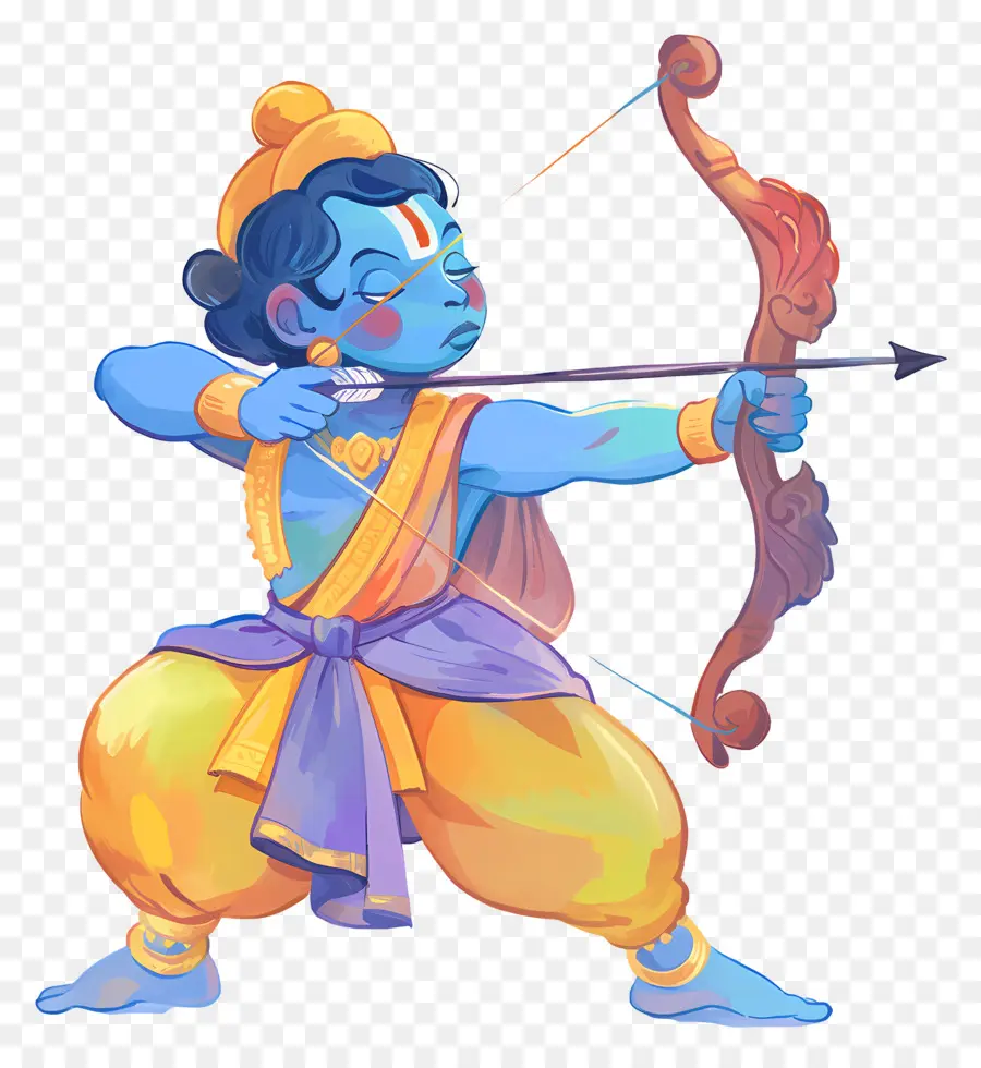 Ram Navami，Pemanah Biru PNG