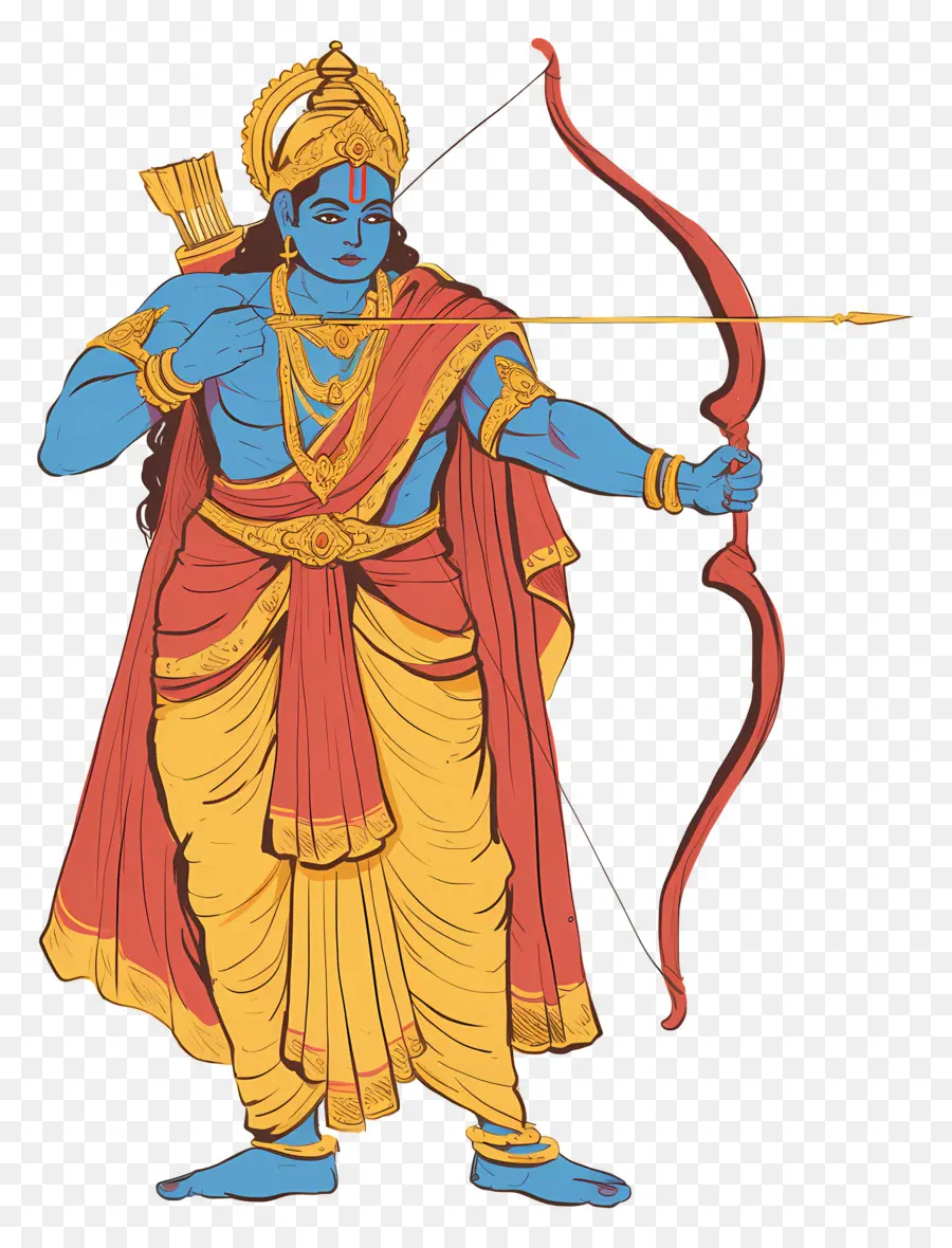 Ram Navami，Pemanah Biru PNG