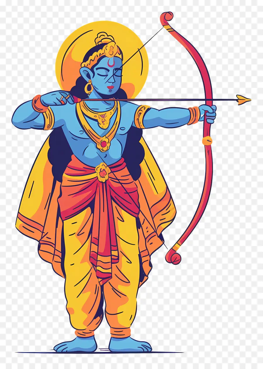 Ram Navami，Pemanah Biru PNG