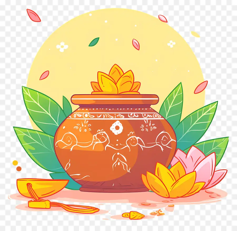 Akshaya Tritiya，Pot Dekoratif PNG