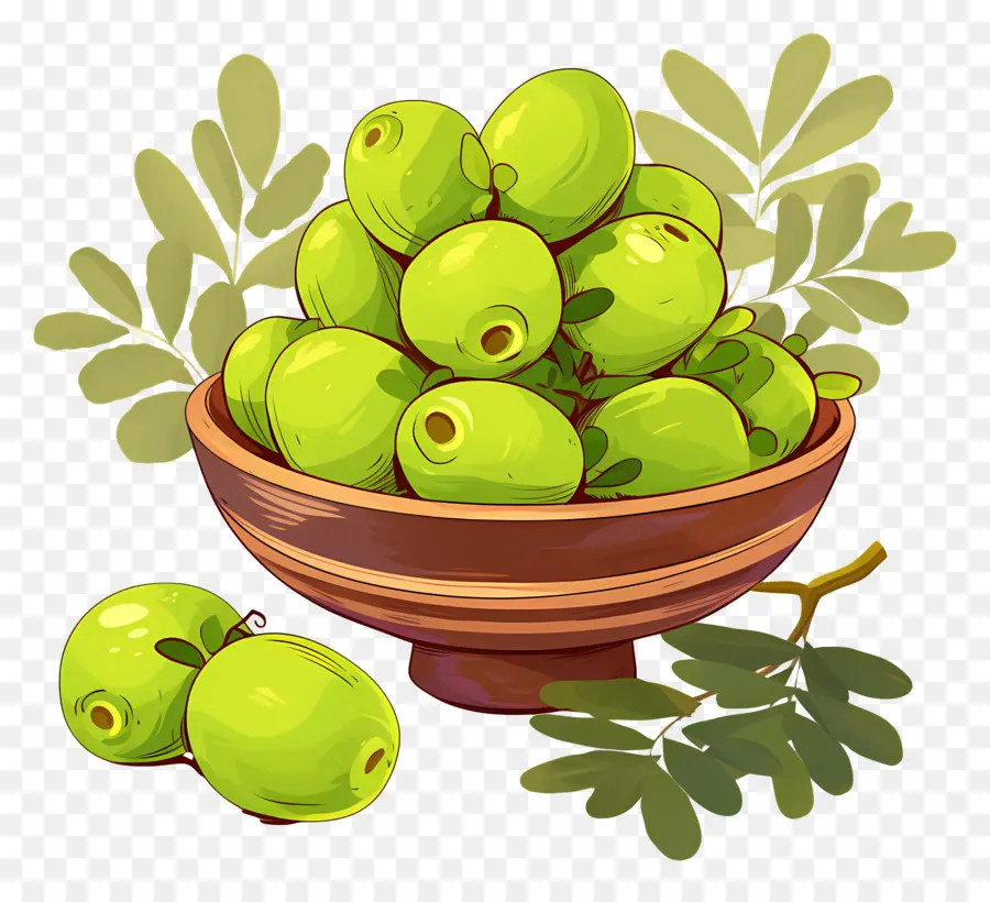 Buah Gooseberry，Berry Hijau PNG