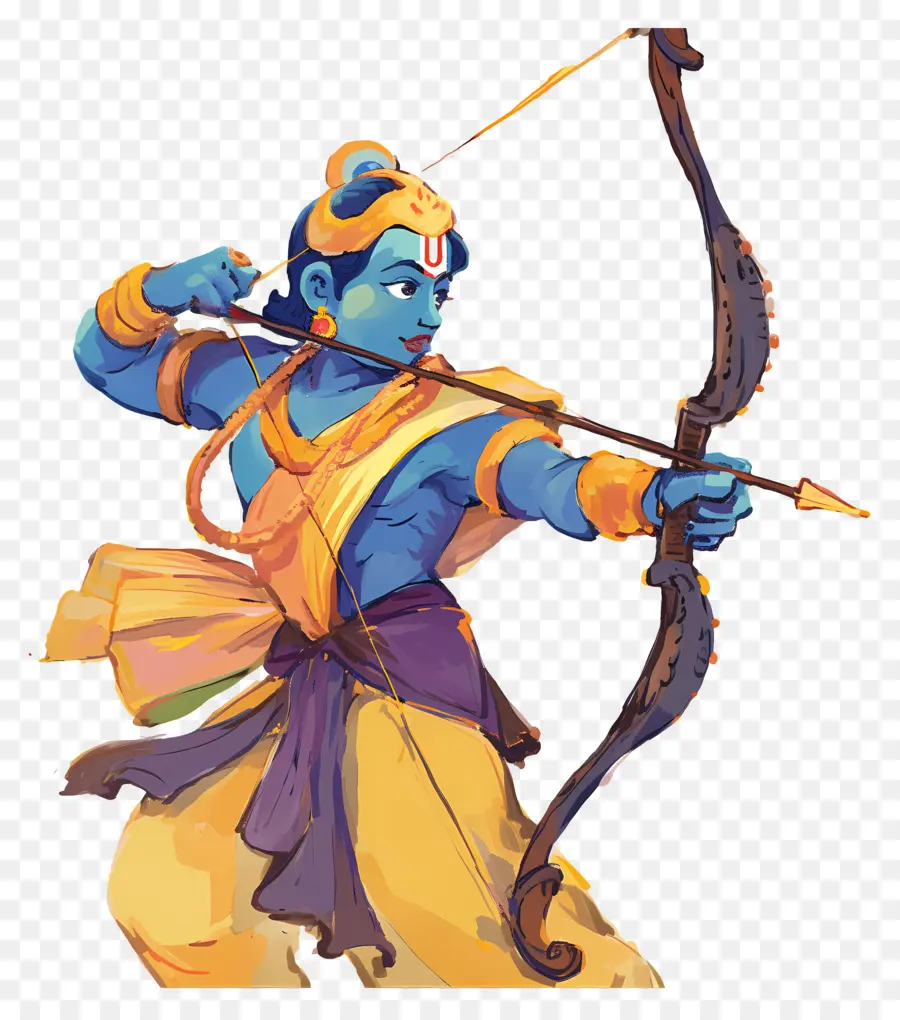 Ram Navami，Pemanah Biru PNG