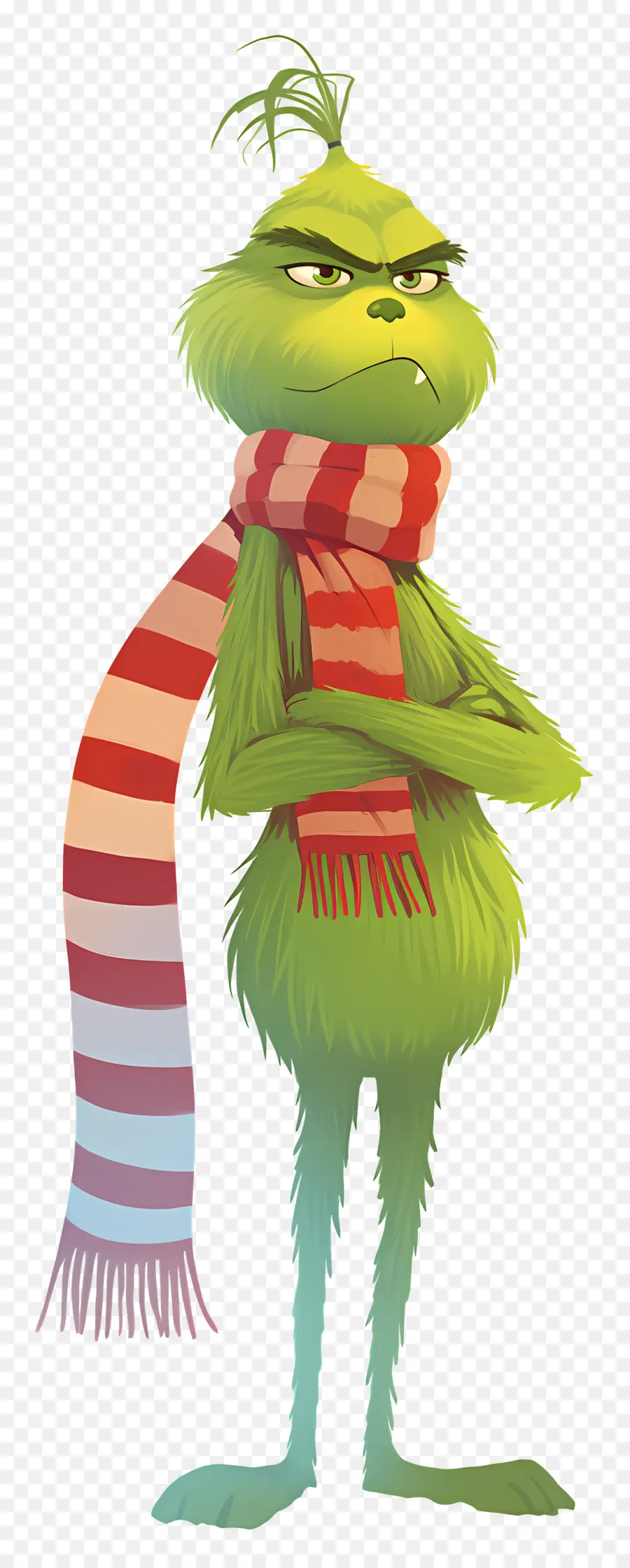 Kartun Grinch，Karakter Hijau PNG