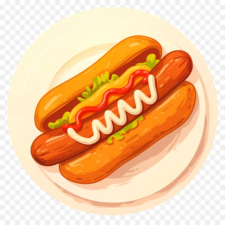 Hot Dog，Camilan PNG