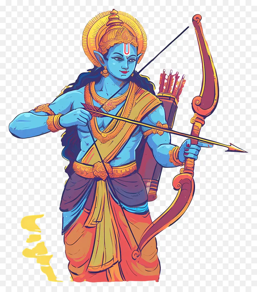 Ram Navami，Pemanah Biru PNG