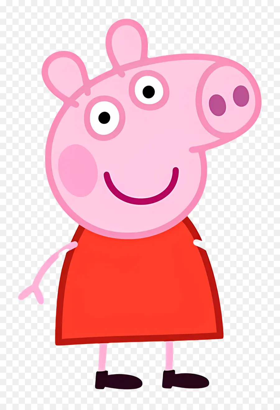 Peppa Babi，Babi Kartun Merah Muda PNG