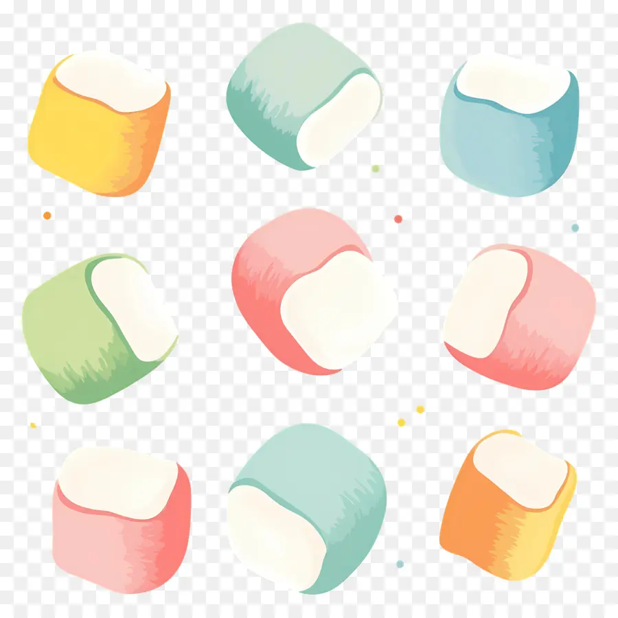 Marshmallow，Marshmallow Berbagai Macam PNG