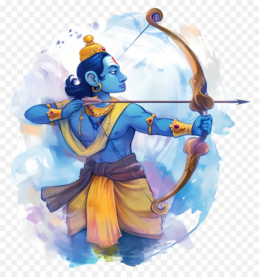 Ram Navami，Pemanah Biru PNG