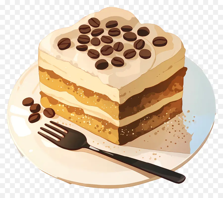 Kue Tiramisu，Kue Berlapis PNG