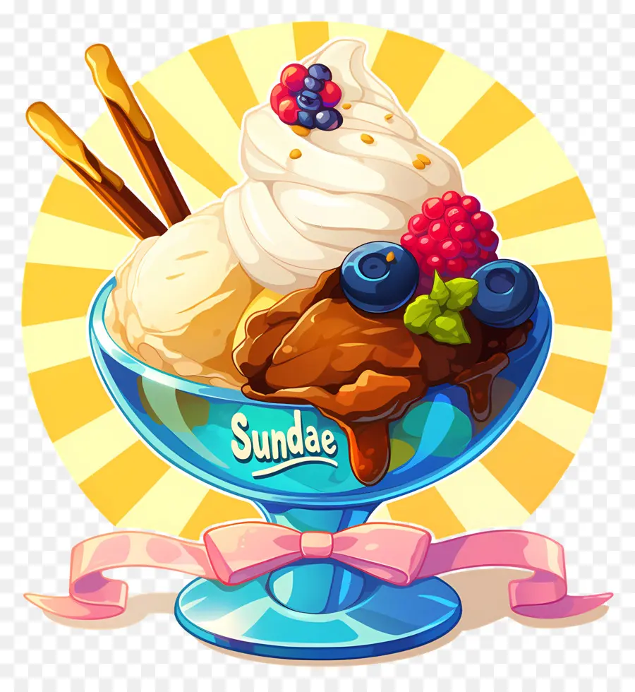 Hari Sunda Nasional，Es Krim Sundae PNG