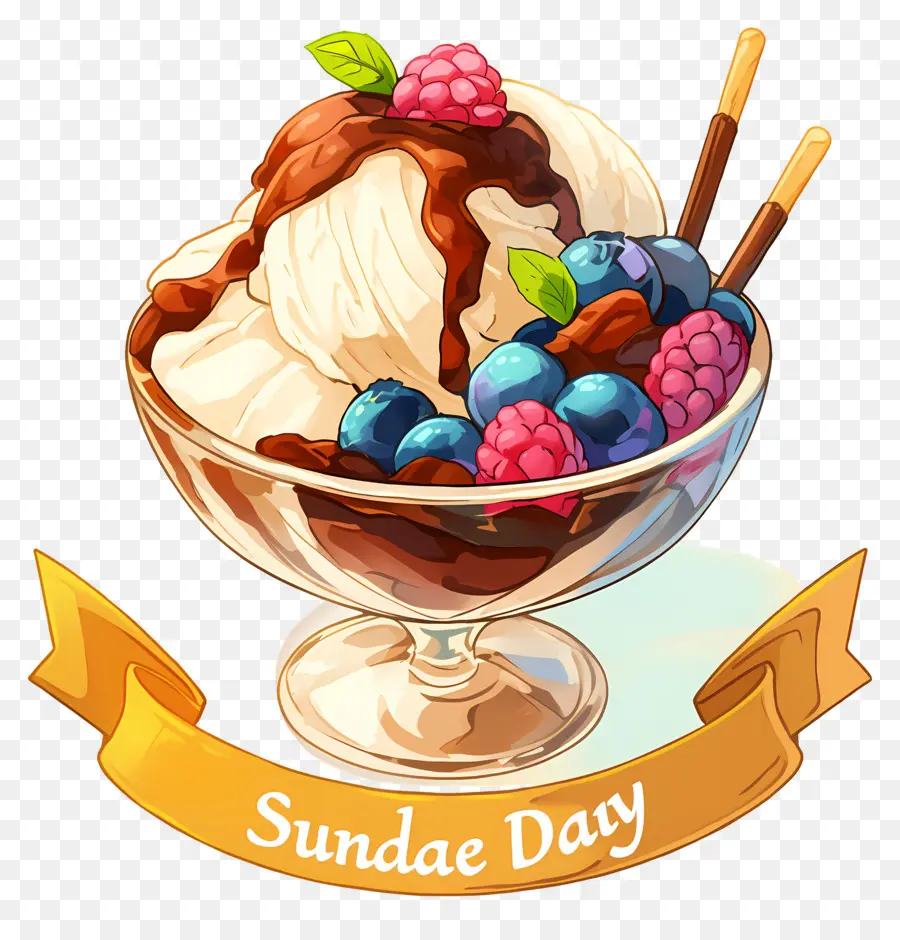 Hari Sunda Nasional，Es Krim Sundae PNG