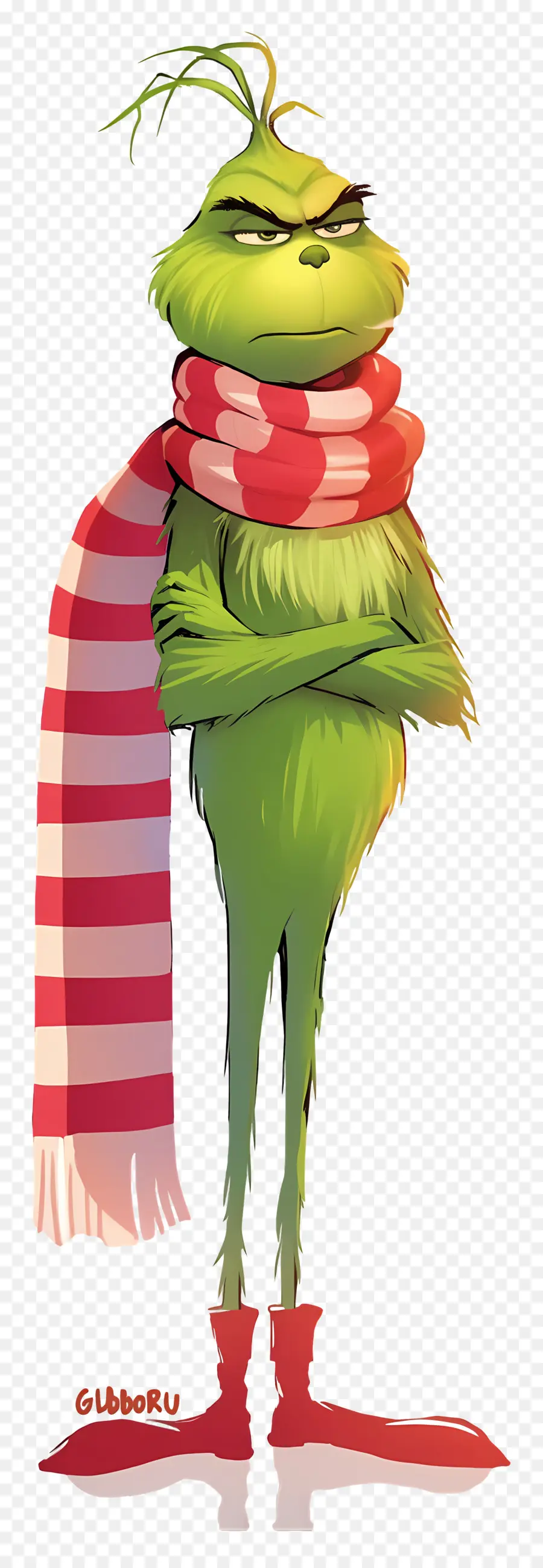 Kartun Grinch，Karakter Hijau PNG