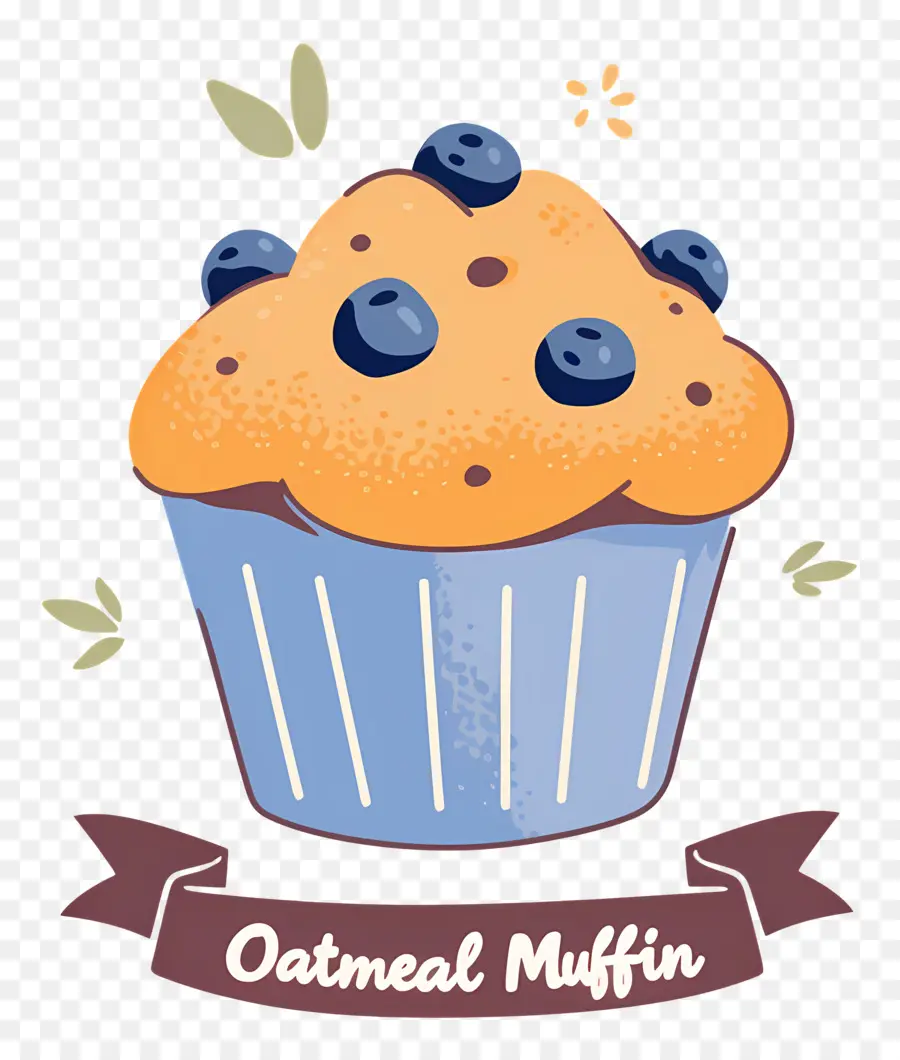 Hari Muffin Oatmeal Nasional，Muffin Oatmeal Dengan Blueberry PNG