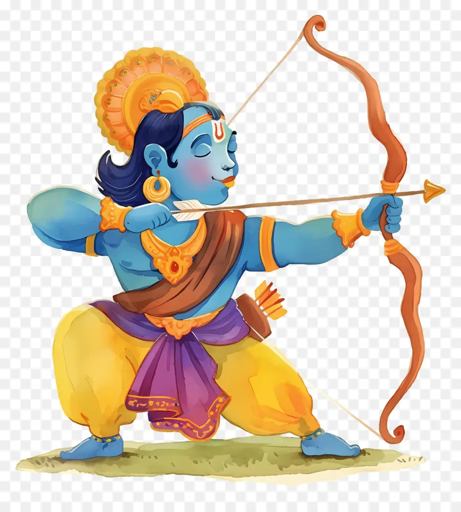 Ram Navami，Pemanah Biru PNG