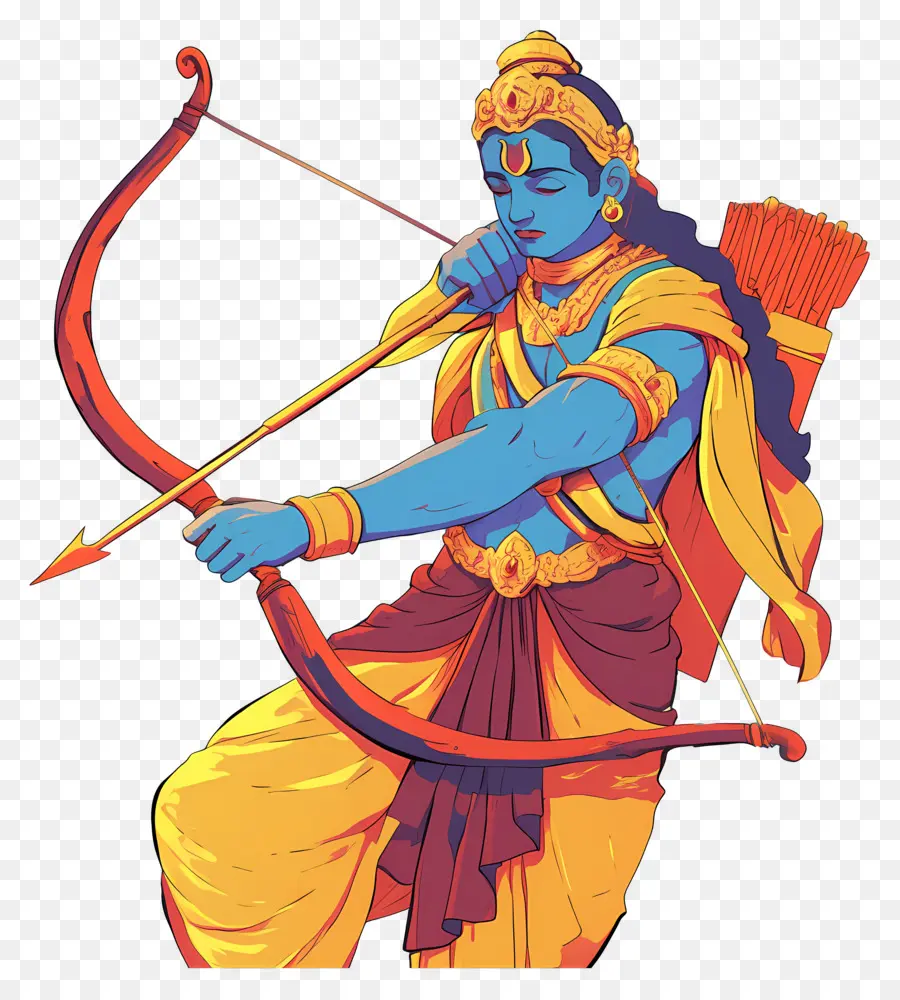 Ram Navami，Pemanah Biru PNG