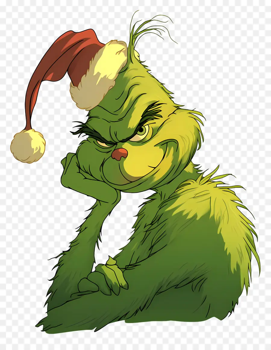 Menggertak，Grinch Hijau PNG