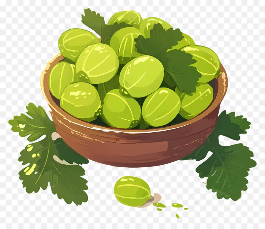 Buah Gooseberry，Semangkuk Gooseberry PNG