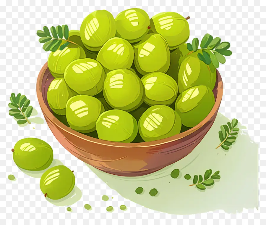 Buah Gooseberry，Semangkuk Gooseberry PNG